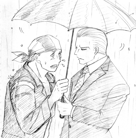 相合傘なギービリ