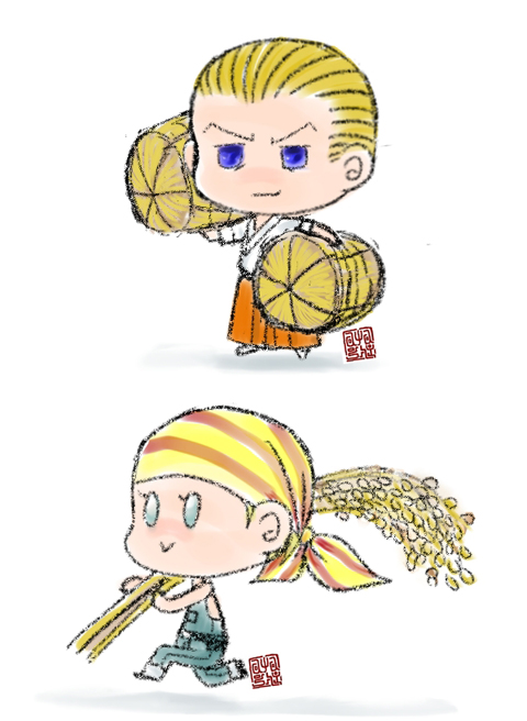 ちみちみハワコネ秋の落書き