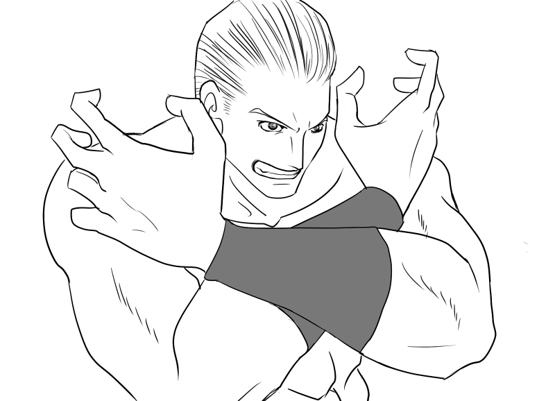 クリスタでギース様練習
