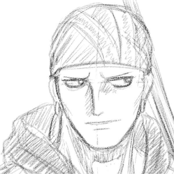 ビリーの顔だけ落書き練習