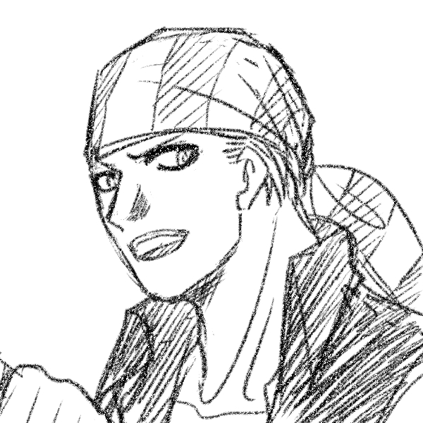 ビリーの顔だけ落書き練習
