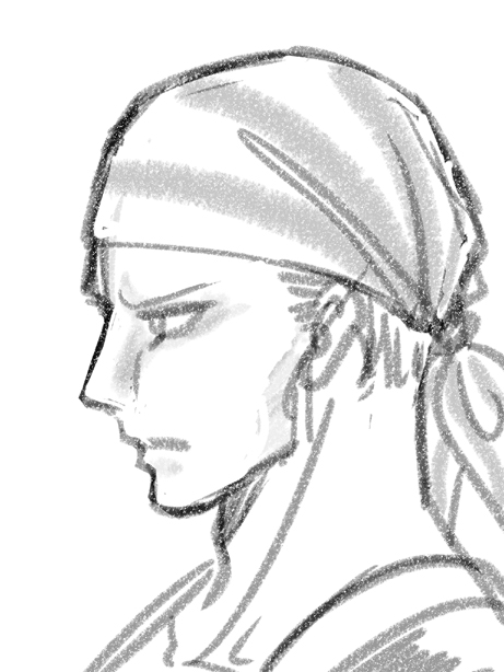 ビリーの顔だけ落書き練習