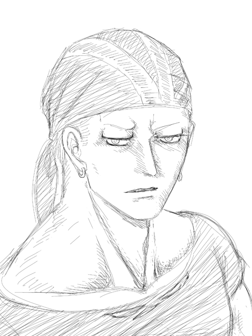 極細ペンで描くビリー