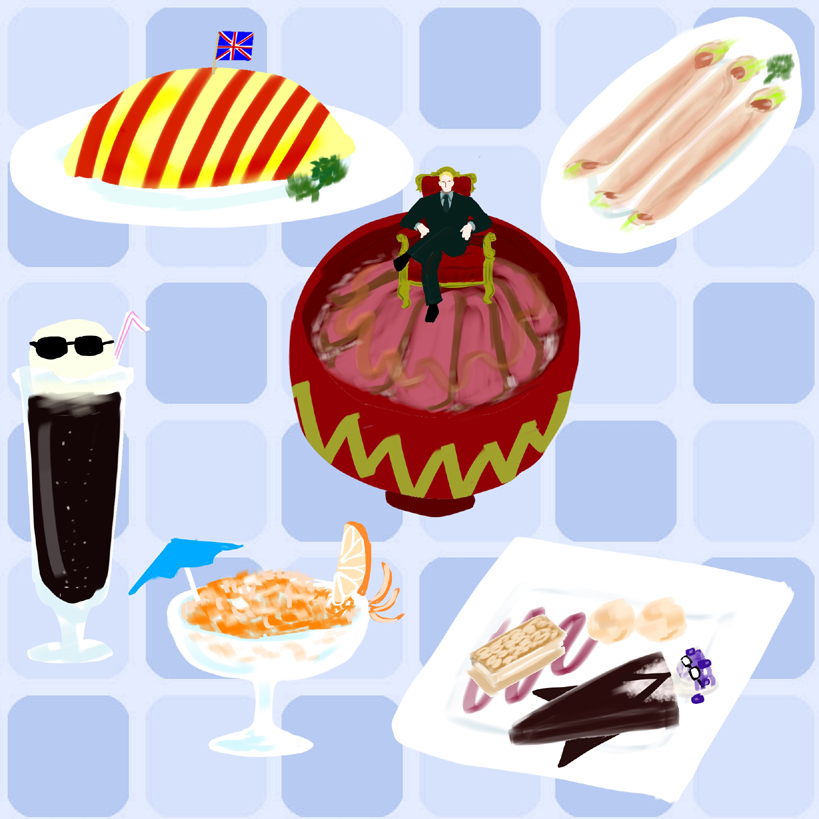 ハワコネコラボカフェのネタメニュー