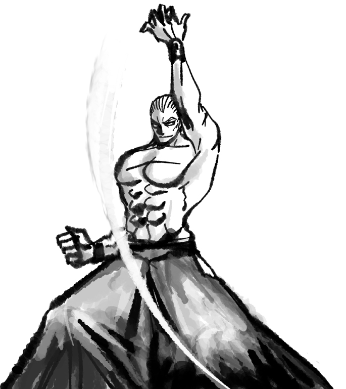 墨絵っぽいギース様