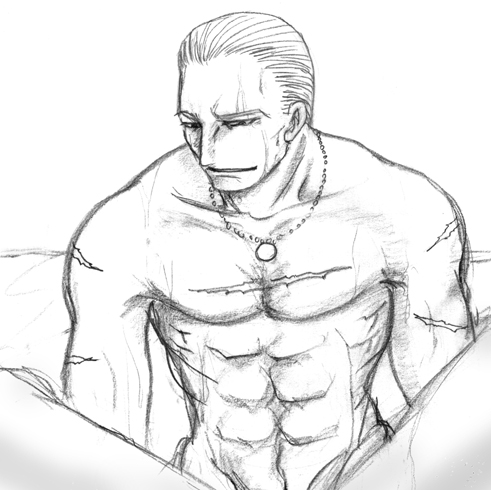 ペンダントがセクシーなギース様