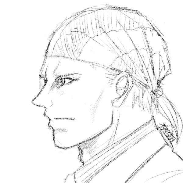 さらばポスターを参考に描く