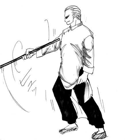 ギービリ棍術対決